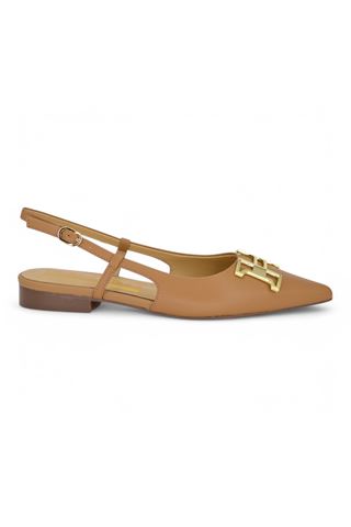 Slingback donna in pelle colore cuoio. CHICONIC | 218-CUOIO