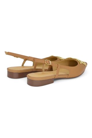 Slingback donna in pelle colore cuoio. CHICONIC | 218-CUOIO