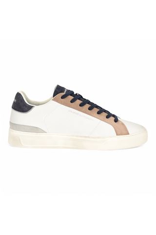 Sneaker uomo in pelle colore bianco. CRIME | 14700-10