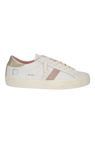 Sneaker donna in pelle colore crema. DATE | W421HL-CAWM