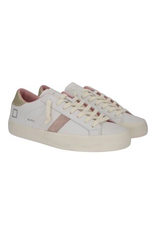 Sneaker donna in pelle colore crema. DATE | W421HL-CAWM