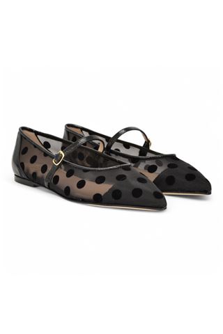 Ballerina in rete colore nero. DETAIL | A5720-NERO