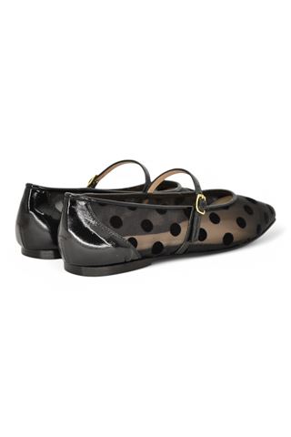 Ballerina in rete colore nero. DETAIL | A5720-NERO