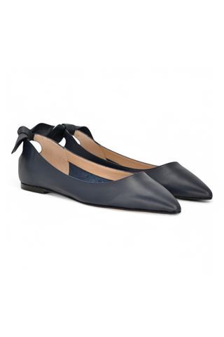 Ballerina in nappa colore blu notte. DETAIL | A5806-BLU