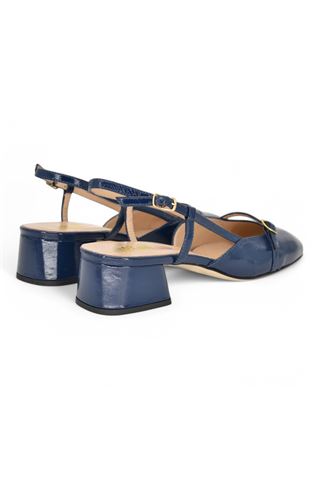 Slingback in naplak colore blu notte. DETAIL | B3105-BLU