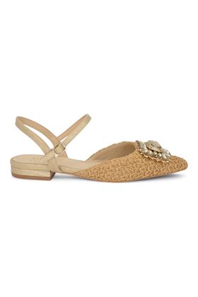 Slingback in raffia colore naturale. EXE' | 355-NATURALE