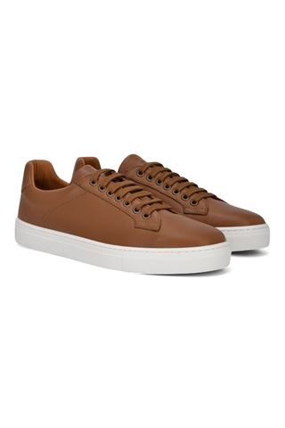 Sneakers uomo in pelle colore cuoio. FRAU | 29P1-CUOIO