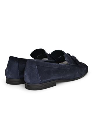 Mocassino uomo in camoscio colore blu notte. FRAU | 34D4-BLU