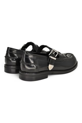 Mocassino donna in vitello spazzolato colore nero. POEVE | JPG71-NERO