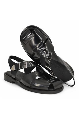 Mocassino donna in vitello spazzolato colore nero. POEVE | MAC1-NERO