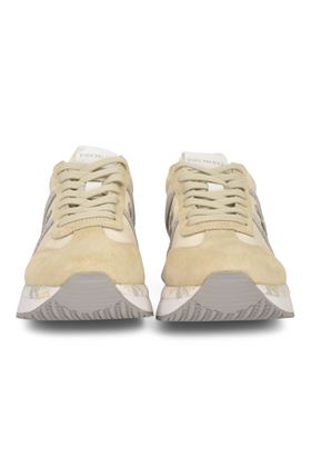 Sneaker donna in camoscio e nylon colore panna. PREMIATA | CONNY-6671