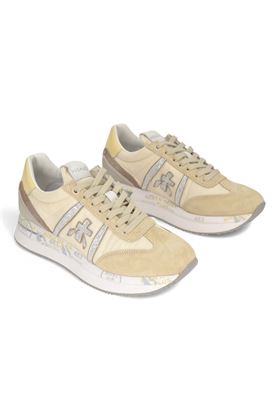 Sneaker donna in camoscio e nylon colore panna. PREMIATA | CONNY-6671