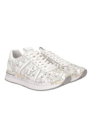 Sneaker donna Premiata in pelle colore bianco. PREMIATA | CONNY-7364