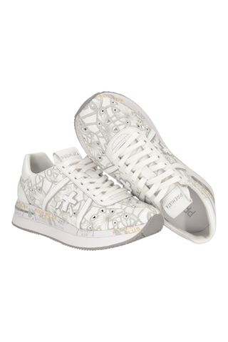 Sneaker donna Premiata in pelle colore bianco. PREMIATA | CONNY-7364