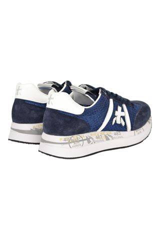 Sneaker donna Premiata in camoscioe e tela colore blu. PREMIATA | CONNY-7368
