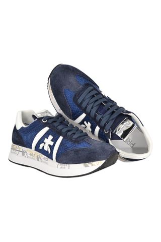 Sneaker donna Premiata in camoscioe e tela colore blu. PREMIATA | CONNY-7368