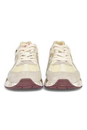 Sneaker in camosciuo e nyoln effetto rete colore panna. PREMIATA | MASED-7399