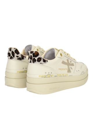 Sneaker donna Premiata in pelle colore panna.. PREMIATA | MICOL-7441