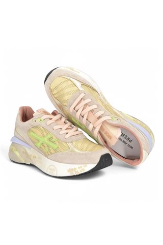 Sneaker in camoscio e nylon colore beige. PREMIATA | MOERUND-7464
