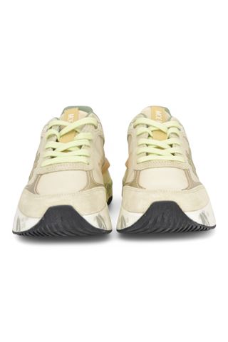 Sneaker donna in camoscio e nylon colore beige. PREMIATA | MOERUND-7466