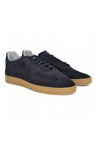 Sneaker uomo in nabuk colore blu notte. SOLDINI | AKIRA-BLU