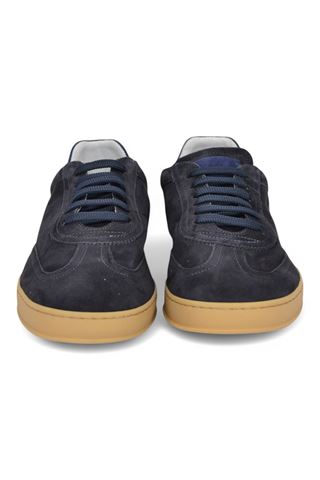 Sneaker uomo in nabuk colore blu notte. SOLDINI | AKIRA-BLU