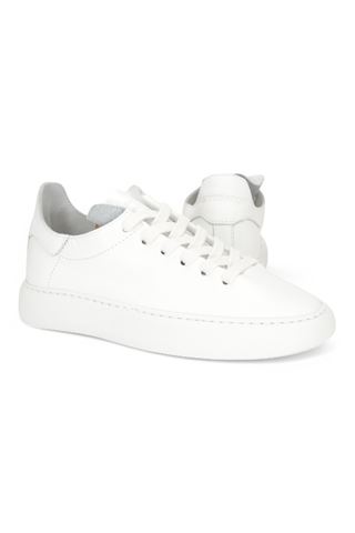 Sneaker donna in pelle colore bianco. STOKTON | 752D-VIT.BIANCO