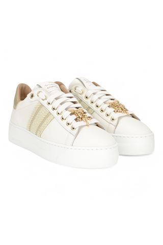 Sneaker donna in pelle colore bianco. STOKTON | 897-DBIANCO