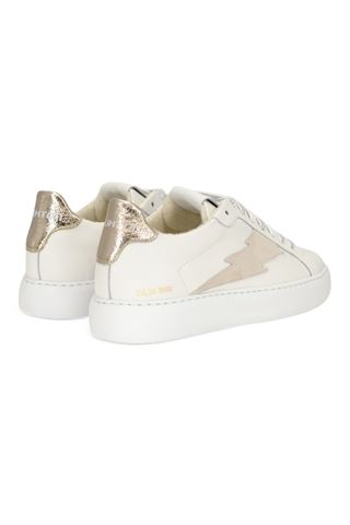 Sneaker donna in pelle colore bianco. STOKTON | LTD3-BIANCO