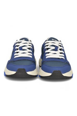 Sneaker uomo in pelle e nylon colore blu. SUN68 | 35120-07
