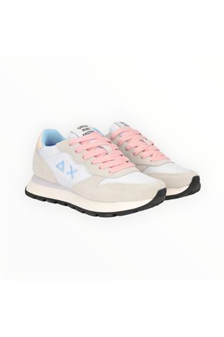 Sneaker Sun 68 in nylon e camoscio colore bianco. SUN68 | 35201-01