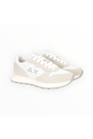 Sneaker Sun 68 in nylon e camoscio colore bianco. SUN68 | 35203-01