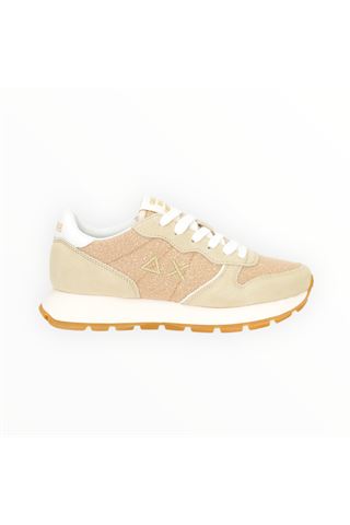 Sneaker Sun 68 in nylon e camoscio colore beige. SUN68 | 35203-43