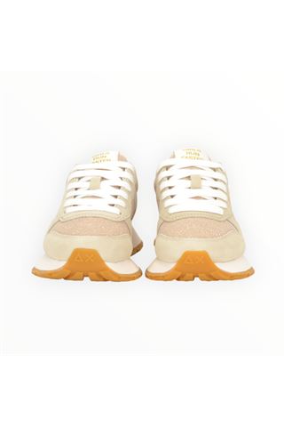 Sneaker Sun 68 in nylon e camoscio colore beige. SUN68 | 35203-43