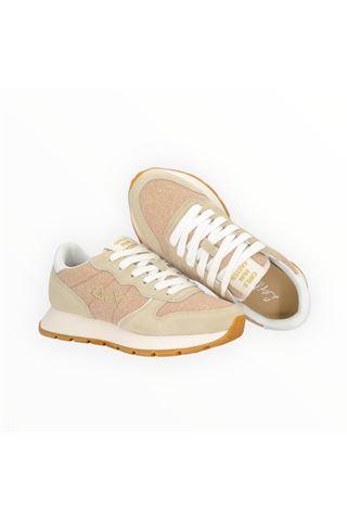 Sneaker Sun 68 in nylon e camoscio colore beige. SUN68 | 35203-43