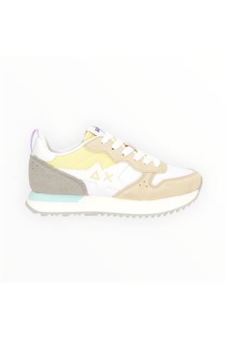 Sneaker Sun 68 in nylon e camoscio colore bianco. SUN68 | 35211-31