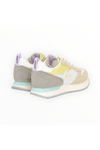 Sneaker Sun 68 in nylon e camoscio colore bianco. SUN68 | 35211-31