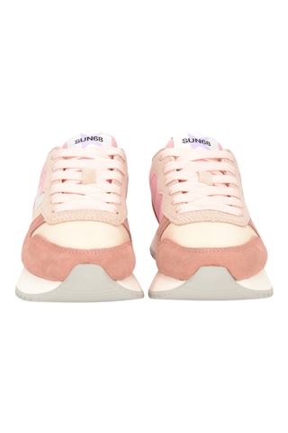 Sneaker  donna Sun 68 in nylon e camoscio colore rosa. SUN68 | 35211-39