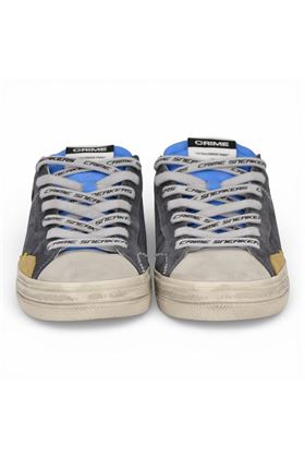 Sneaker uomo Crime in camoscio colore blu notte. CRIME | 19074-40