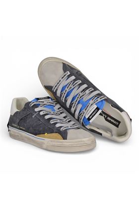 Sneaker uomo Crime in camoscio colore blu notte. CRIME | 19074-40