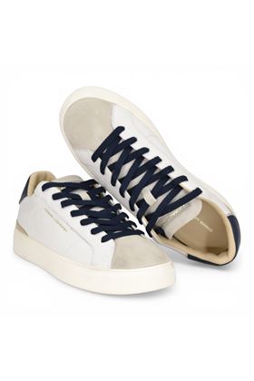 Sneaker uomo Crime in pelle colore panna. CRIME | 19700-10