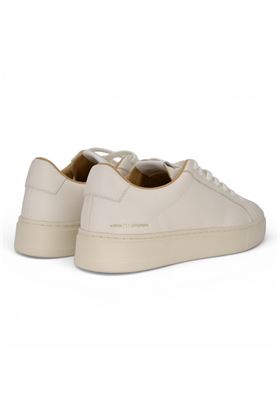 Sneaker uomo Crime in pelle martellata colore panna. CRIME | 19901-10