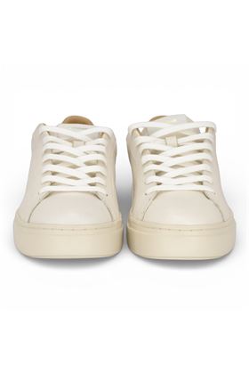 Sneaker uomo Crime in pelle martellata colore panna. CRIME | 19901-10