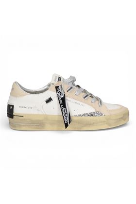 Sneaker donna Crime in pelle colore bianco. CRIME | 29109-15