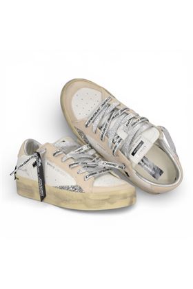 Sneaker donna Crime in pelle colore bianco. CRIME | 29109-15