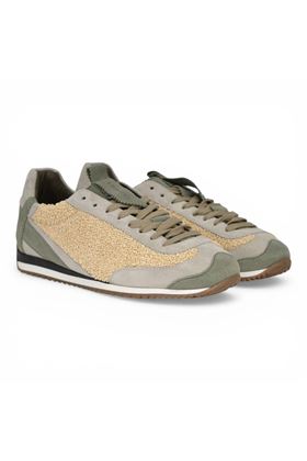 Sneaker donna Cromier in camoscio colore grigio chiaro. CROMIER | C140-GRIGIO CHIARO
