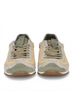 Sneaker donna Cromier in camoscio colore grigio chiaro. CROMIER | C140-GRIGIO CHIARO