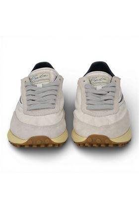 Sneaker uomo Date in tessuto e camoscio colore bianco. DATE | M441ATNY-WL