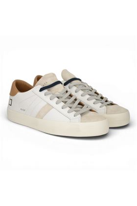 Sneaker uomo Date in pelle colore bianco. DATE | M441HLCA-WI