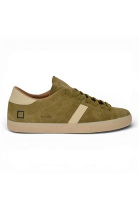 Sneaker uomo Date in camoscio colore militare. DATE | M441HLCO-AR